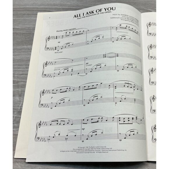 Andrew Lloyd Webber Piano Solo Book 18 Contemporary Theatre Classics Keveren - Picture 3 of 6